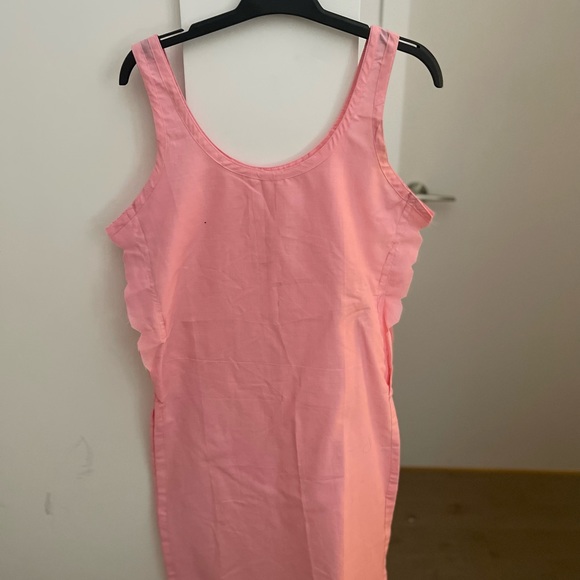 Pink chikankari Anarkali with matching tunic - Picture 3 of 3